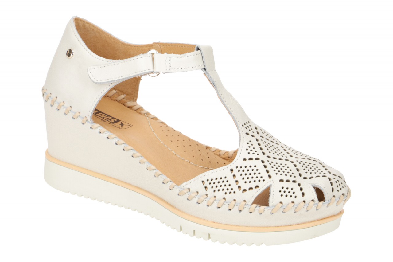 Pikolinos W3Z-1991 nata Damen T-Steg Sandale creme-wei? Echtleder Keilabsatz 4cm 1 Pikolinos W3Z-1991 nata Damen T-Steg Sandale creme-wei? Echtleder Keilabsatz 4cm