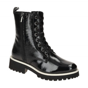 Josef Seibel Damen Stiefeletten 40708 MI65 - schwarz Lack Leder - bequeme Pas...