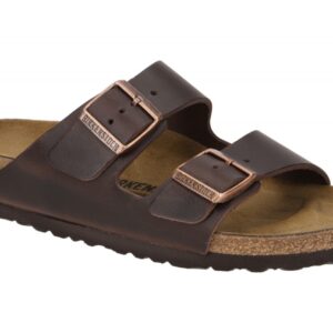 Birkenstock 52531 Arizona BS Damen Pantoletten Braun Habana Echtleder anatomi...