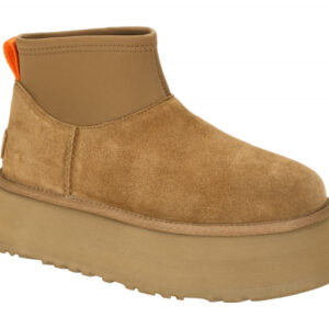 UGG 1168170 Classic Mini Dipper Plateau Stiefeletten, Braun - Chestnut