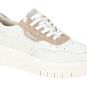 Tamaris 8-83717-20 151 Damenschuhe, wei?/rose, bequeme Schn?r-Halbschuhe
