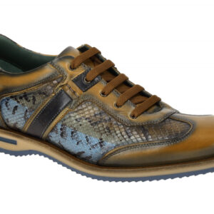 Galizio Torresi Herrenschuhe 312938 in Braun - mais / blu / multicolor - eleg...