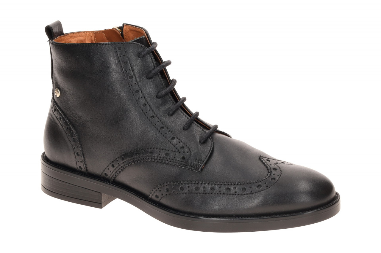 Pikolinos W3C-8856 Black Damen Stiefeletten PUERTOLLANO Budapester Blockabsatz 1 Pikolinos W3C-8856 Black Damen Stiefeletten PUERTOLLANO Budapester Blockabsatz