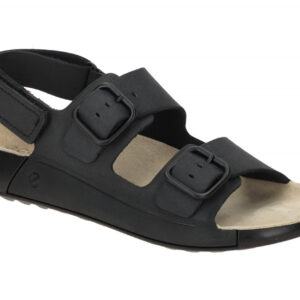 Ecco 20690302001 COZMO Damen Sandale Schwarz Echtleder Klettverschluss