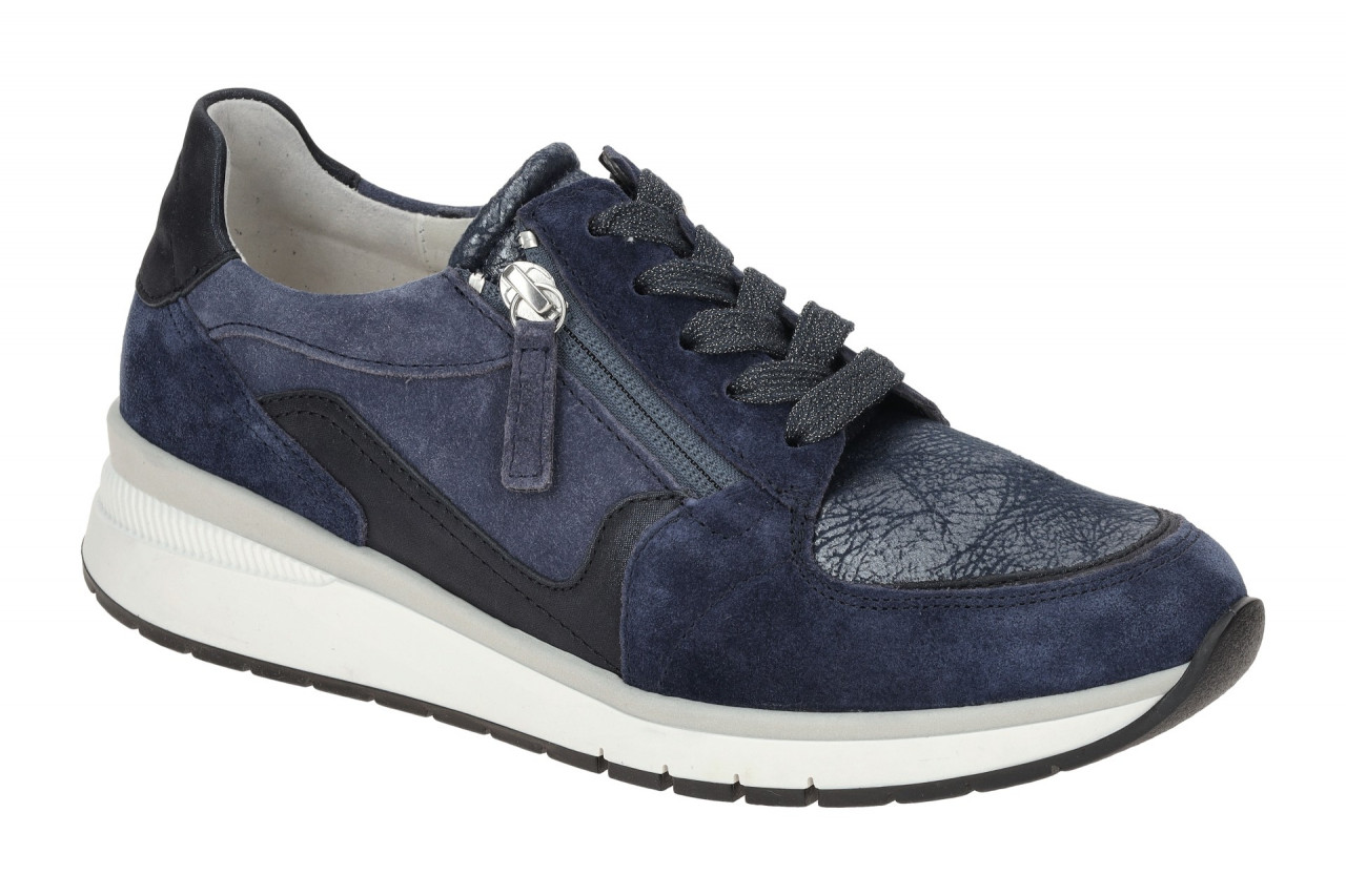 Gabor 66.307.66 Damen Sneaker Halbschuhe marine/jeans K-Weite flach OptiFit 1 Gabor 66.307.66 Damen Sneaker Halbschuhe marine/jeans K-Weite flach OptiFit