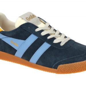 Gola CLB538EX ELAN Damen Sneaker Navy/Vista Blue/Sun Velourleder Textil Frottee