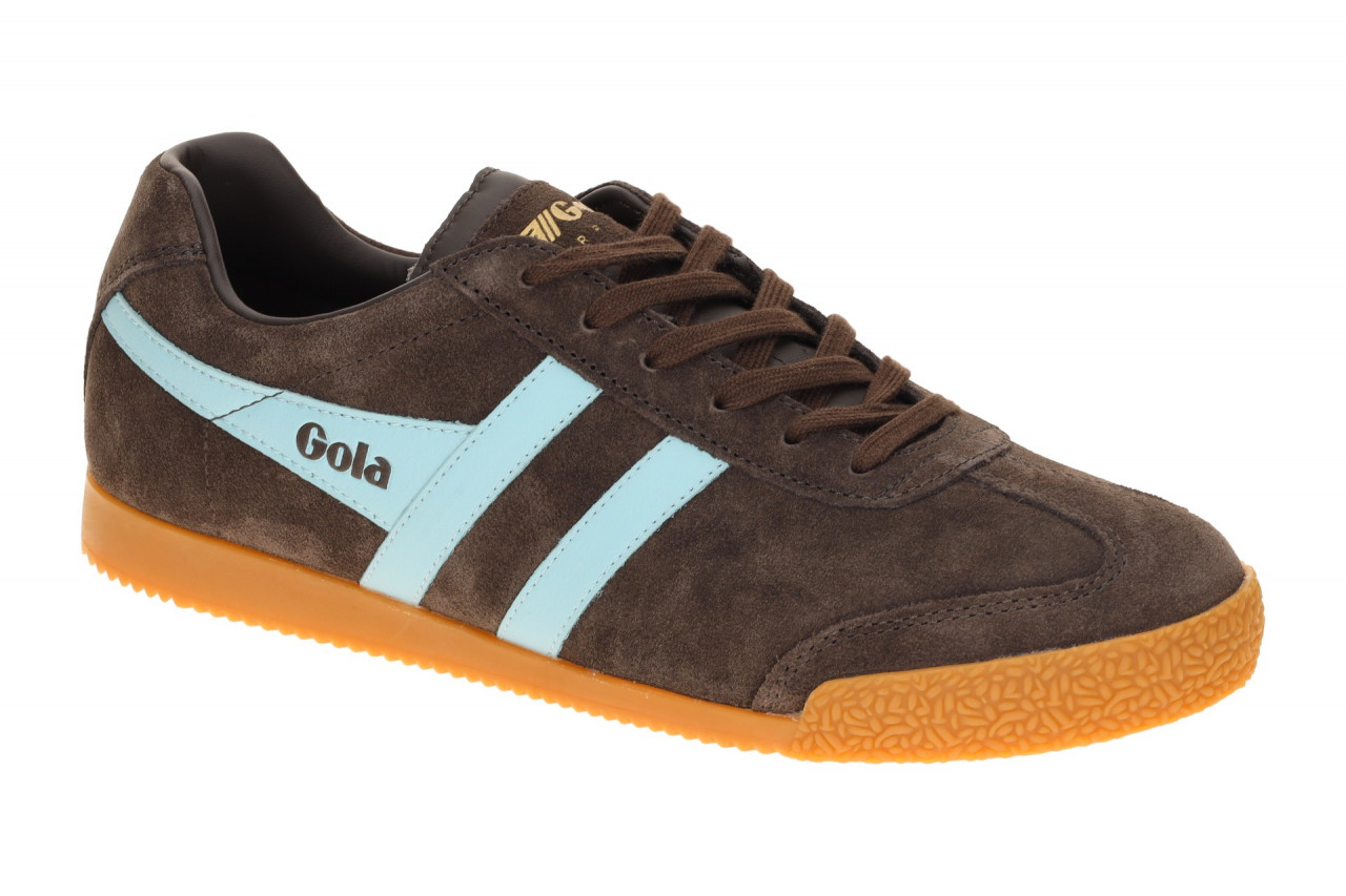 Gola Herren Sneaker CMA192TE HARRIER dunkelbraun/hellblau, Echtleder, Gummisohle 1 Gola Herren Sneaker CMA192TE HARRIER dunkelbraun/hellblau, Echtleder, Gummisohle
