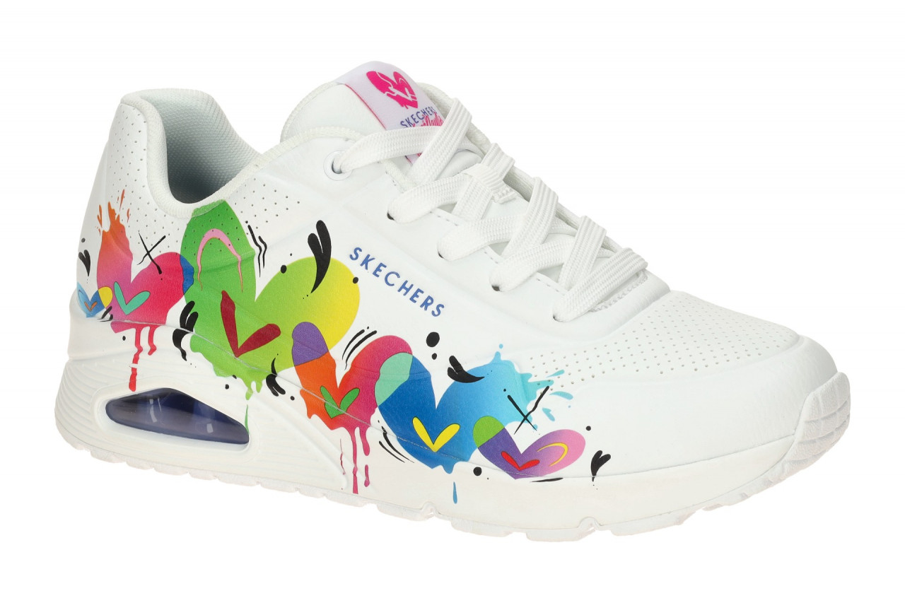 Skechers 190008 WMLT UNO - OPEN YOUR HEART Damen Sneakers Wei?/Multi Memory Foam 1 Skechers 190008 WMLT UNO - OPEN YOUR HEART Damen Sneakers Wei?/Multi Memory Foam