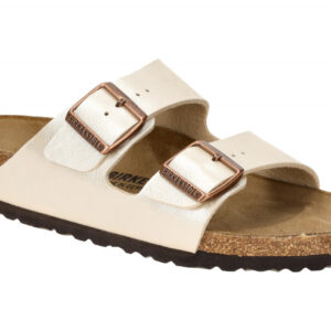 Birkenstock Arizona BS 1009921 Damen Pantoletten Wei? - graceful pearl white,...