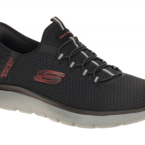 Skechers 232457 BKRD SUMMITS - HIGH RANGE Herren Slipper Schwarz/Vegan/Air Co...
