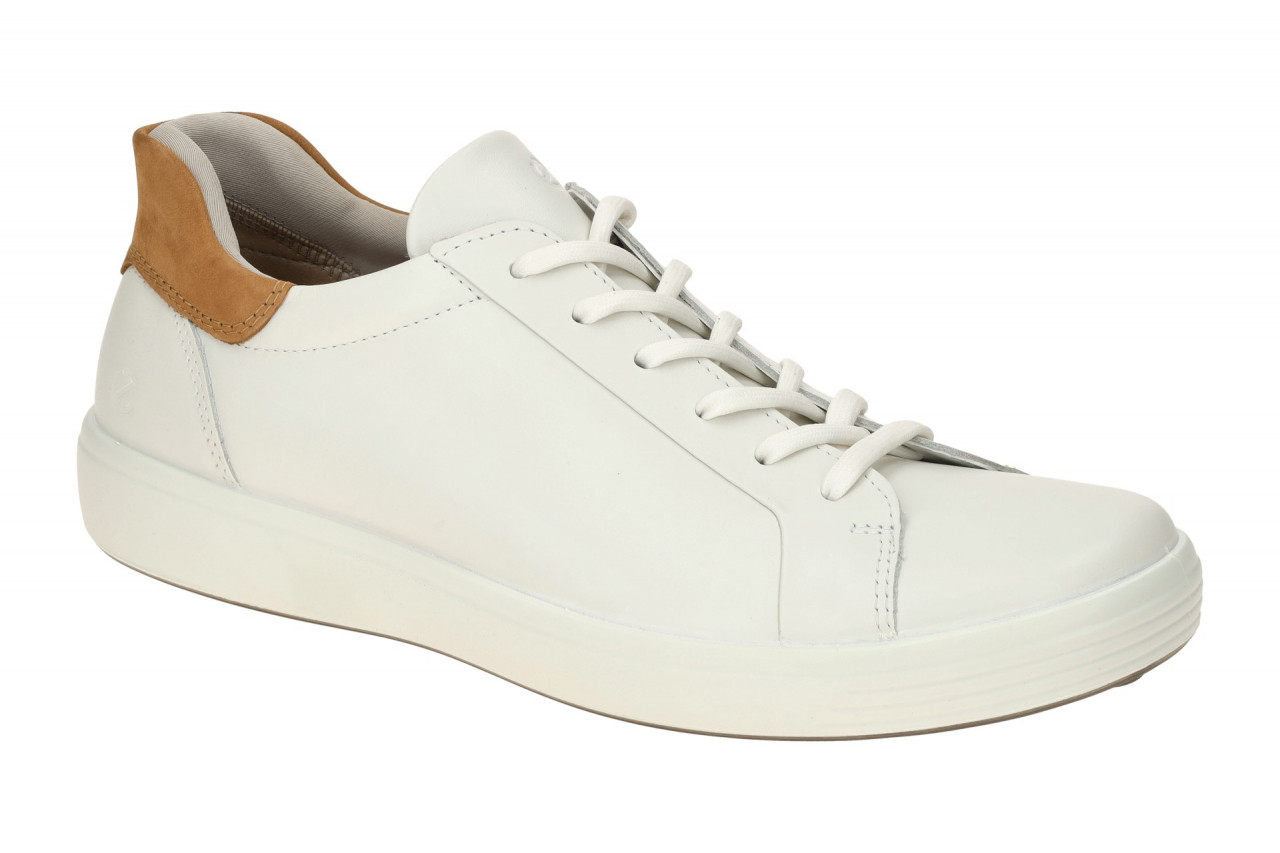Ecco 470824 Soft 7 Mens Slip On V2 Sportliche Herrenschuhe Wei?/Lion 1 Ecco 470824 Soft 7 Mens Slip On V2 Sportliche Herrenschuhe Wei?/Lion
