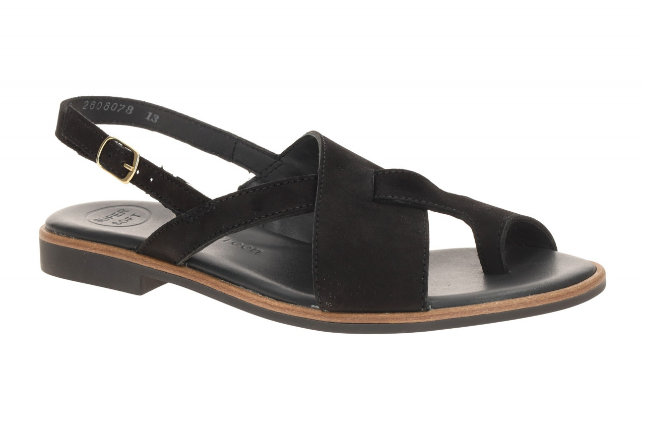 Paul Green Damen Zehentrenner Sandale 6216-019 Schwarz Nubuck Echtleder 1 Paul Green Damen Zehentrenner Sandale 6216-019 Schwarz Nubuck Echtleder