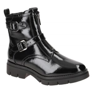 Tamaris 1-25817-41 018 Damen Stiefeletten Schwarz Gl?nzend Chunky Boots