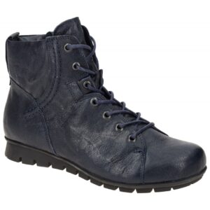 Think Damen Stiefeletten 3-000095-8000 MENSCHA navy Echtleder & Loden Fu?bett