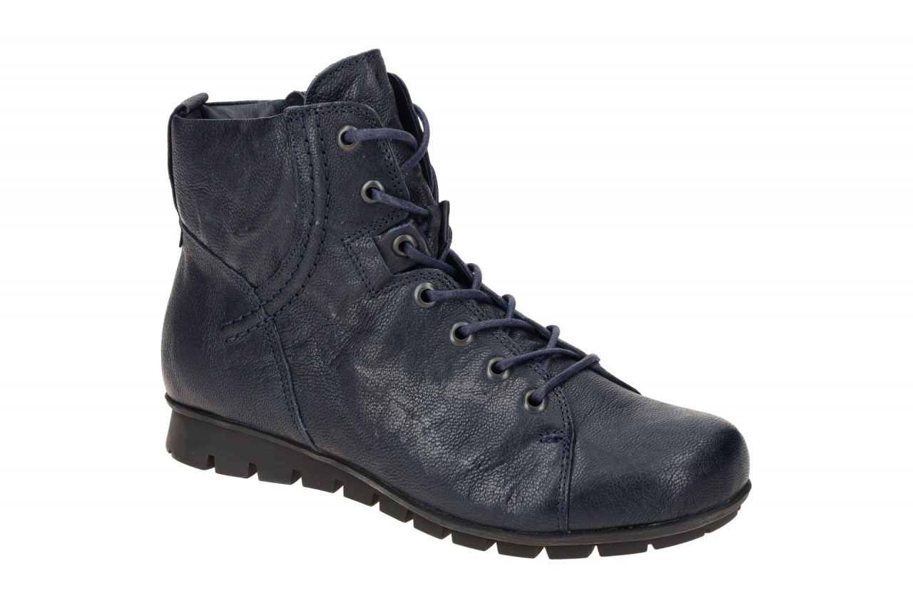 Think Damen Stiefeletten 3-000095-8000 MENSCHA navy Echtleder & Loden Fu?bett 1 Think Damen Stiefeletten 3-000095-8000 MENSCHA navy Echtleder & Loden Fu?bett