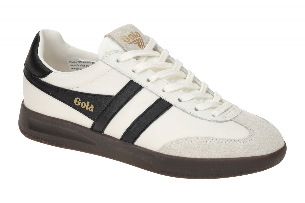 Gola CLB743WB Cyclone Leather Damen Sneaker wei?/schwarz/dark gum - herausneh... 1 Gola CLB743WB Cyclone Leather Damen Sneaker wei?/schwarz/dark gum - herausneh...