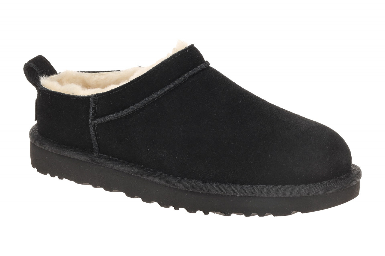 UGG 1173891 BLK Classic Micro Damen Slipper Schwarz Lammfell Warmfutter 1 UGG 1173891 BLK Classic Micro Damen Slipper Schwarz Lammfell Warmfutter