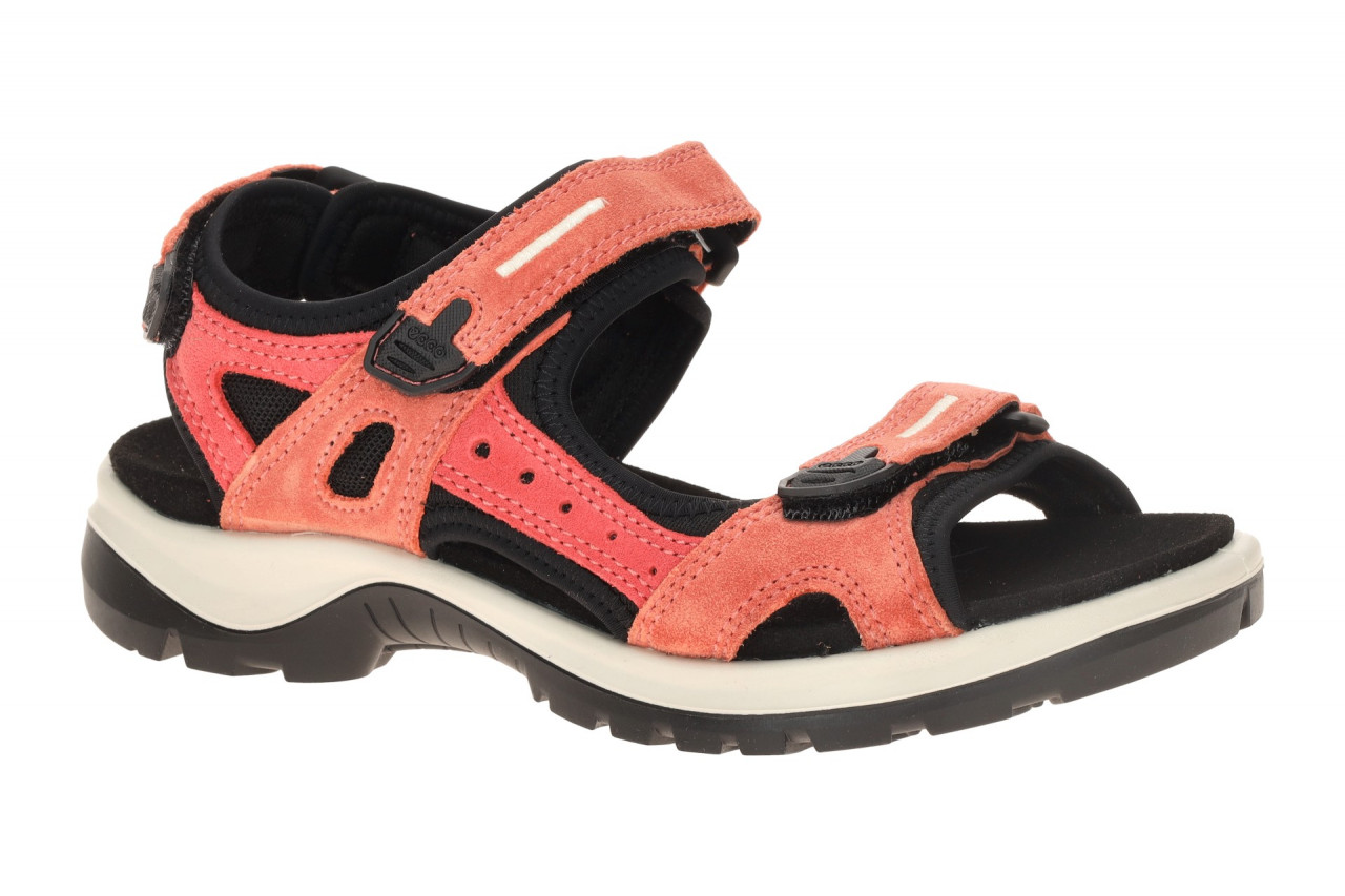 Ecco 069563 Yucatan Sandale rot burnt coral Textil Fu?bett Klettverschluss 1 Ecco 069563 Yucatan Sandale rot burnt coral Textil Fu?bett Klettverschluss