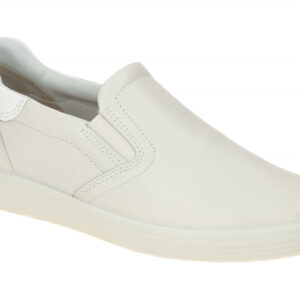 Ecco 470853 SOFT 7 LADIES Slip On Sneaker Wei? Lackleder G+H Weite