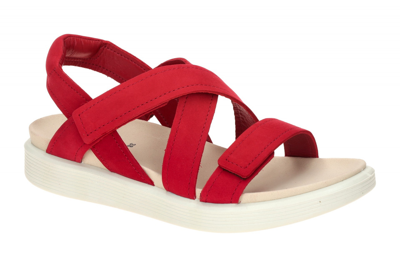 Ecco 23881302466 SOFT SANDAL Damen Sandalette Rot Chili Red Bequem und Flexibel 1 Ecco 23881302466 SOFT SANDAL Damen Sandalette Rot Chili Red Bequem und Flexibel