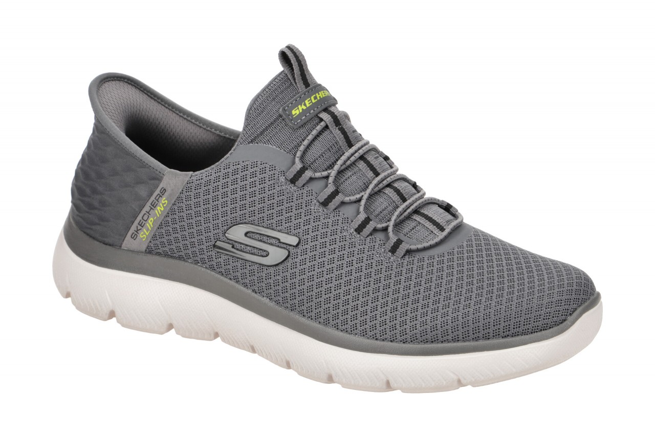 Skechers 232457 CHAR Herren Slipper, dunkelgrau + hellgrau, vegan + maschinen... 1 Skechers 232457 CHAR Herren Slipper, dunkelgrau + hellgrau, vegan + maschinen...