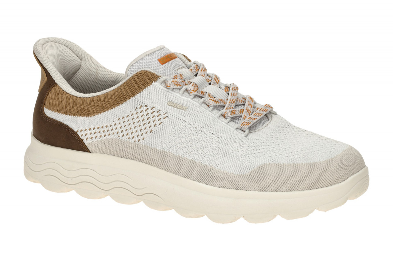 Geox U65MPE 06KEK C1999 Herren Sneakers wei?/braun - FASTin System. 1 Geox U65MPE 06KEK C1999 Herren Sneakers wei?/braun - FASTin System.
