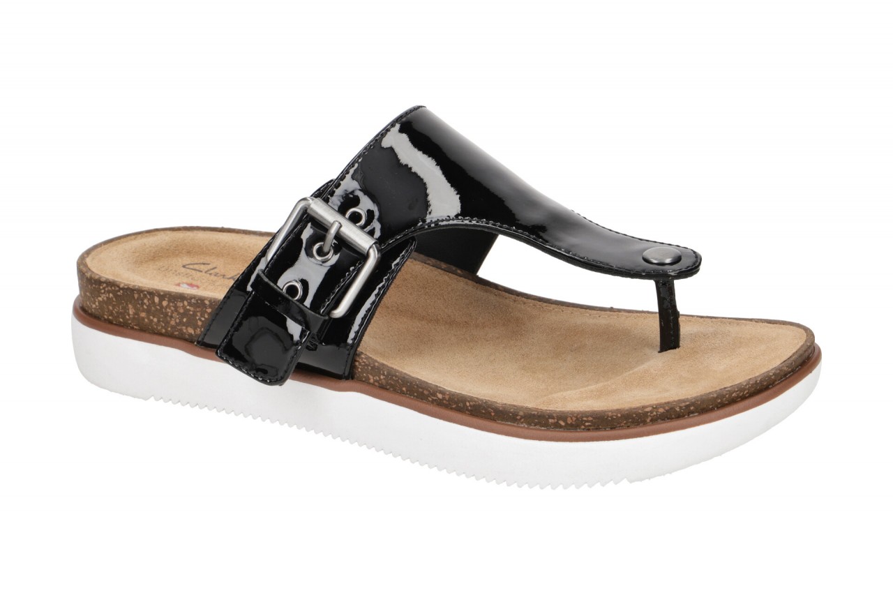 Clarks Damen Pantoletten 26159138 4 Elayne Step Schwarz Echtleder Zehentrenner 1 Clarks Damen Pantoletten 26159138 4 Elayne Step Schwarz Echtleder Zehentrenner
