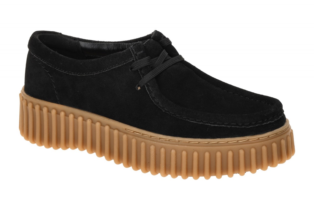 Clarks 26172044 4 TORHILL BEE Damen Plateau Mokassin Schwarz bequeme Schn?r-H... 1 Clarks 26172044 4 TORHILL BEE Damen Plateau Mokassin Schwarz bequeme Schn?r-H...