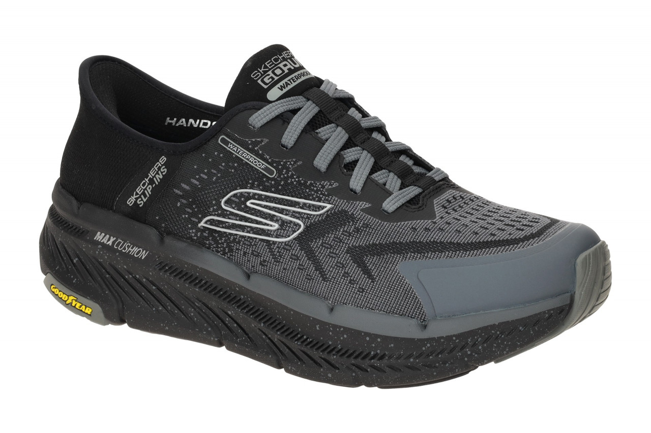 Skechers 220527 BBK Herren Sneakers Grau-Schwarz Air Cooled Memory Foam 1 Skechers 220527 BBK Herren Sneakers Grau-Schwarz Air Cooled Memory Foam