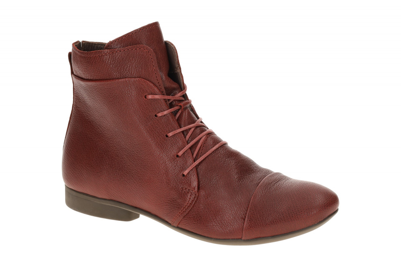 Think GUAD 2 Damen Stiefeletten - Rot melograno Echtleder Ankle Boots 1 Think GUAD 2 Damen Stiefeletten - Rot melograno Echtleder Ankle Boots