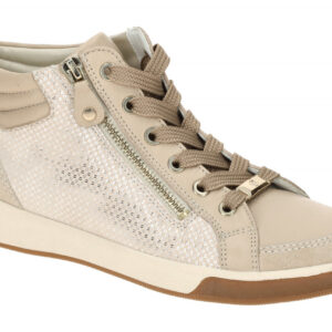 ara 12-24499 25 Beige Shell/Silber Damenschuhe Schn?r-Halbschuhe High Soft