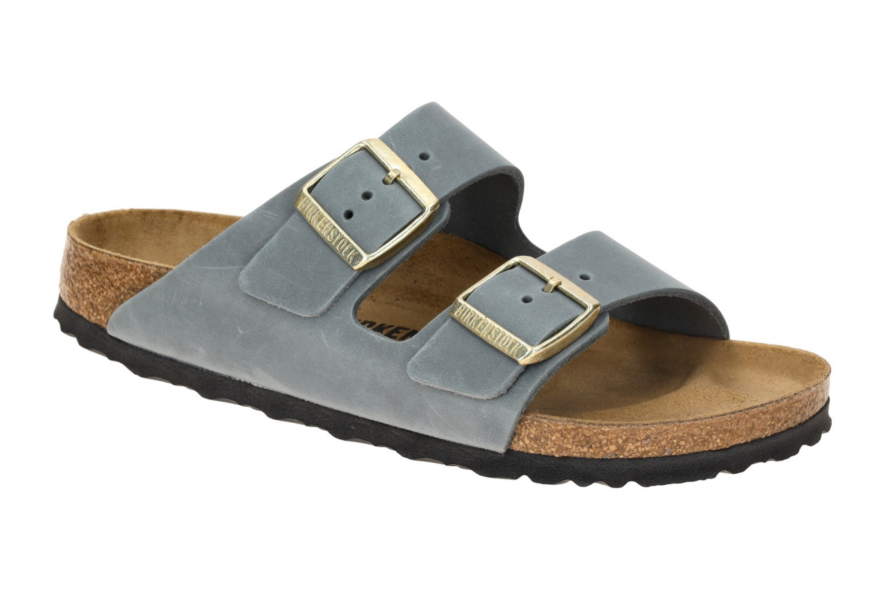 Birkenstock Damen Pantoletten ARIZONA BS 1029253 Basalt Gray Echtleder Fu?bett 1 Birkenstock Damen Pantoletten ARIZONA BS 1029253 Basalt Gray Echtleder Fu?bett