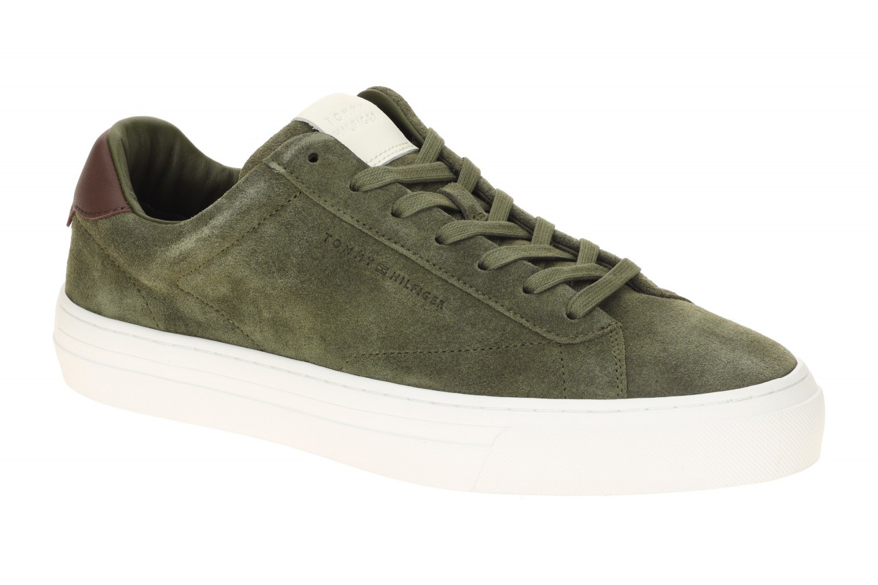 Tommy Hilfiger FM0573 RBN Herren Sneakers army green Suede Cupsole flexibel &... 1 Tommy Hilfiger FM0573 RBN Herren Sneakers army green Suede Cupsole flexibel &...