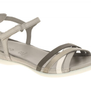 Ecco Flash X-Strap Sandalette 244243 Grau Moon Rock/Dark Clay/Pure Cashmere
