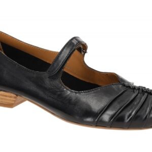 Everybody 30508H2296 GL001 Damen Riemchen Pumps Schwarz Braun Holzoptik Absat...