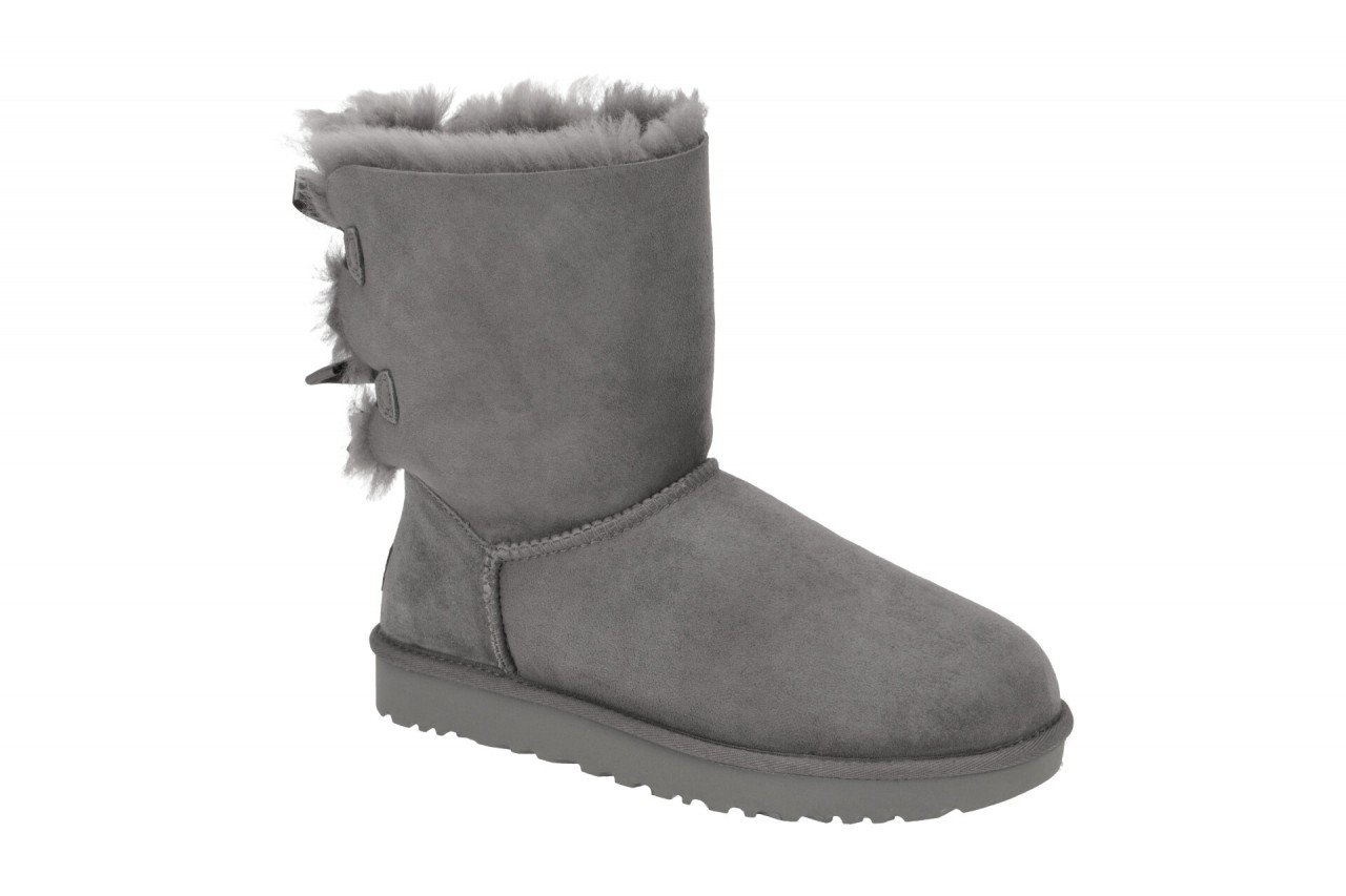 UGG 1016225 GREY BAILEY BOW II Damen Winterstiefel grau Lammfell Water-Resistant 1 UGG 1016225 GREY BAILEY BOW II Damen Winterstiefel grau Lammfell Water-Resistant