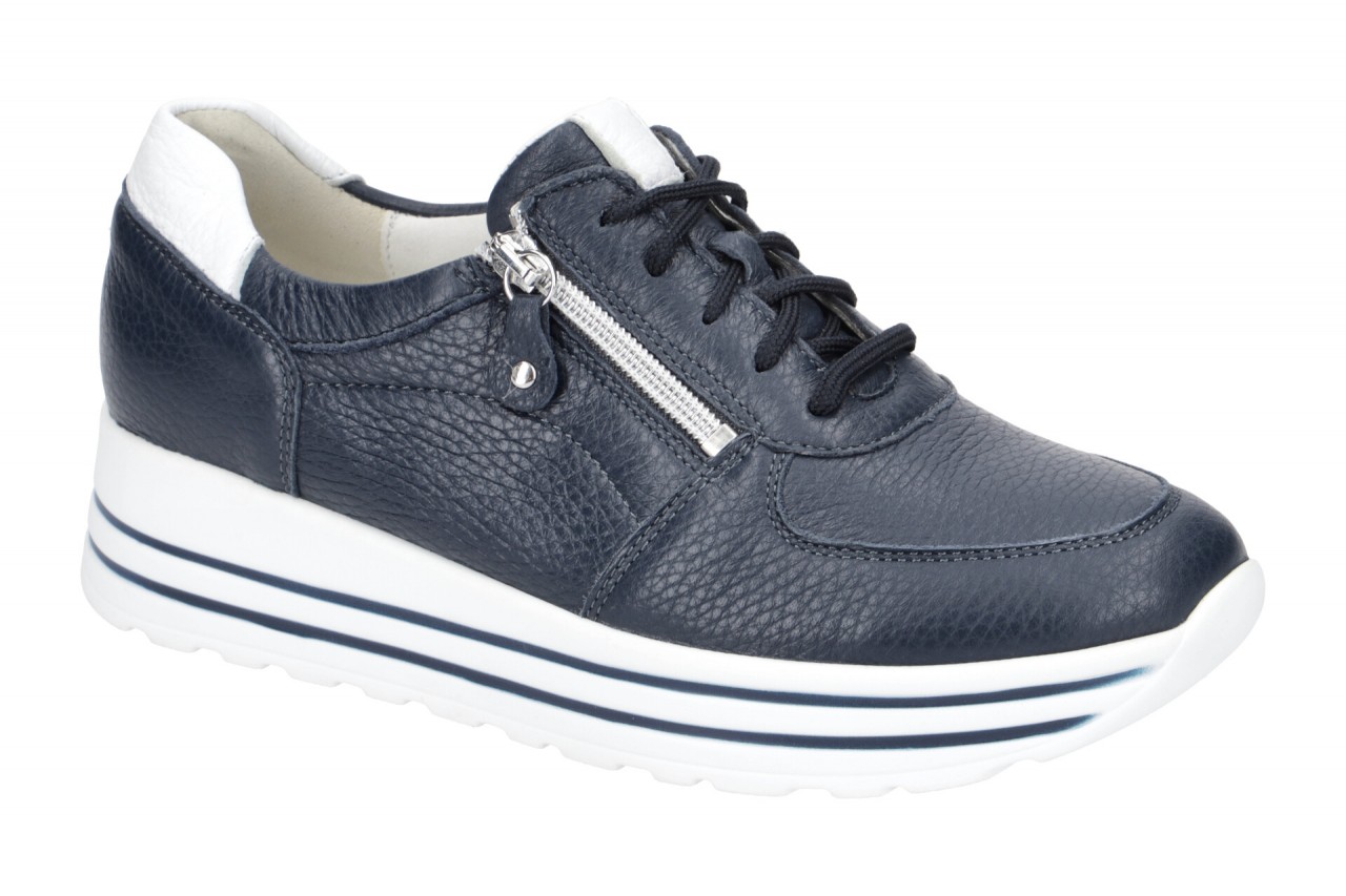 Waldl?ufer 758009 H-LANA Damenschuhe blau/wei? bequeme Schn?r-Halbschuhe 1 Waldl?ufer 758009 H-LANA Damenschuhe blau/wei? bequeme Schn?r-Halbschuhe