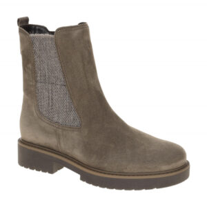 Gabor 72.731 Damen Stiefeletten - Grau Mohair - Echtleder - Komfortabler Bloc...