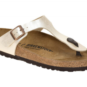 Birkenstock 943871 Gizeh BS Damen Pantoletten Wei? - graceful pearl white, An...