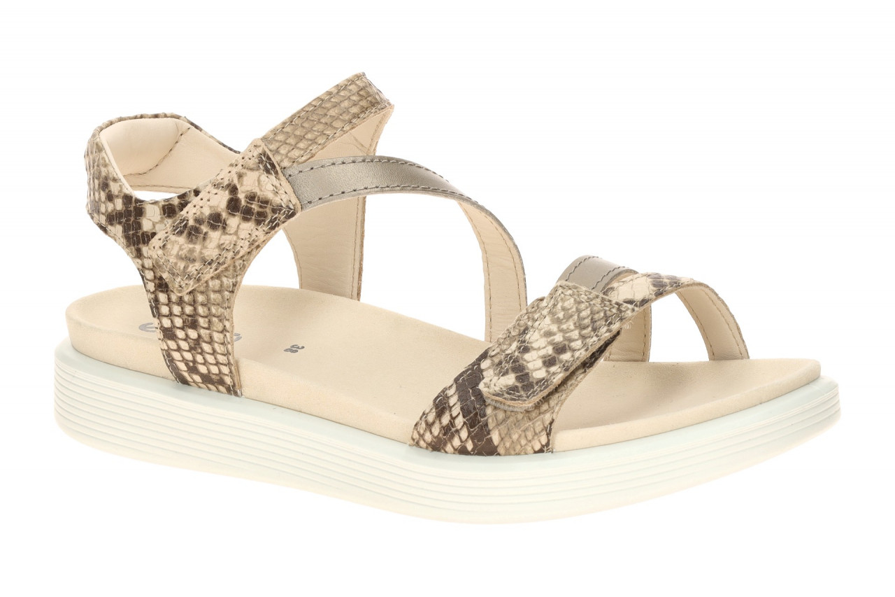 Ecco 238803 Soft Sandal Damen Riemchen Sandale Beige Python Metallic, Flexibe... 1 Ecco 238803 Soft Sandal Damen Riemchen Sandale Beige Python Metallic, Flexibe...