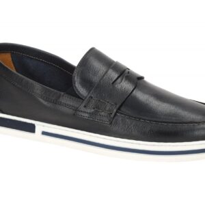 Galizio Torresi Herrenschuhe 410240 in Schwarz - denim, sportliche Slipper mi...