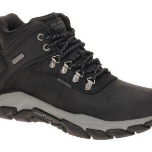 Skechers 205337 BLK SANTORO - RELIC Mid Cut Sneaker Schwarz Echtleder Synthetik