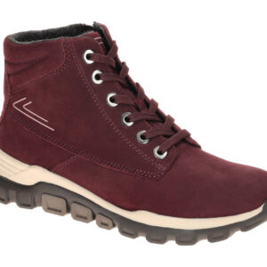 Gabor 76.826.48 Damen Stiefeletten Rot Vino Bequeme Mid-Sneaker Keilabsatz