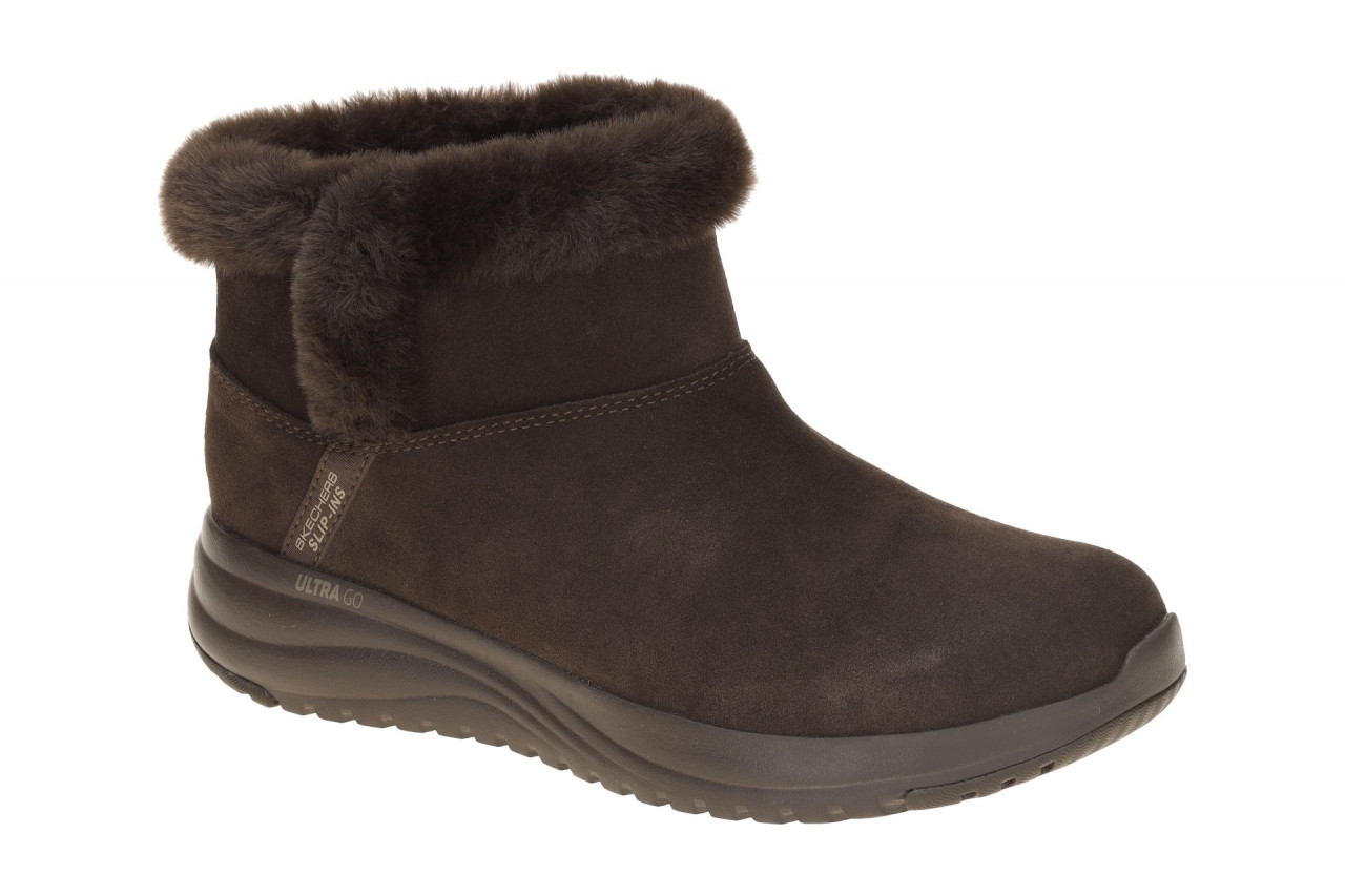 Skechers 144740 CHOC Damen Stiefeletten - sportliche Schlupf Boots in Chocola... 1 Skechers 144740 CHOC Damen Stiefeletten - sportliche Schlupf Boots in Chocola...