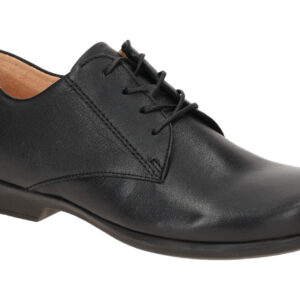 Think 849 Damenschuhe PENSA schwarz Echtleder elegante Schn?r- Halbschuhe