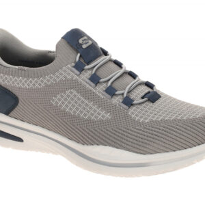 Skechers 211207 GRY NORLAN - ALONSO Herren Slipper grau Hands Free Slip Ins