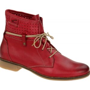 camel active Damen Stiefeletten 766.70.11 rot - SANTANA 70 Blockabsatz