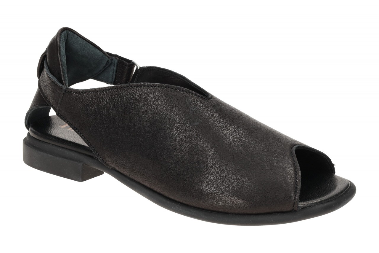 Think 788 Damen Sandale Schwarz Echtleder KAMAA Peeptoe Gummisohle 1 Think 788 Damen Sandale Schwarz Echtleder KAMAA Peeptoe Gummisohle
