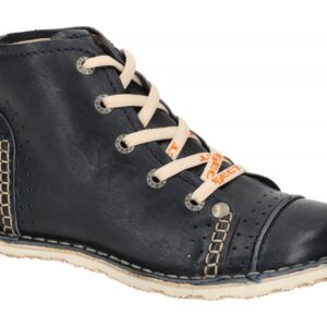 Eject 9598/4.013 Damen Stiefeletten Blau Navy Echtleder Profilsohle
