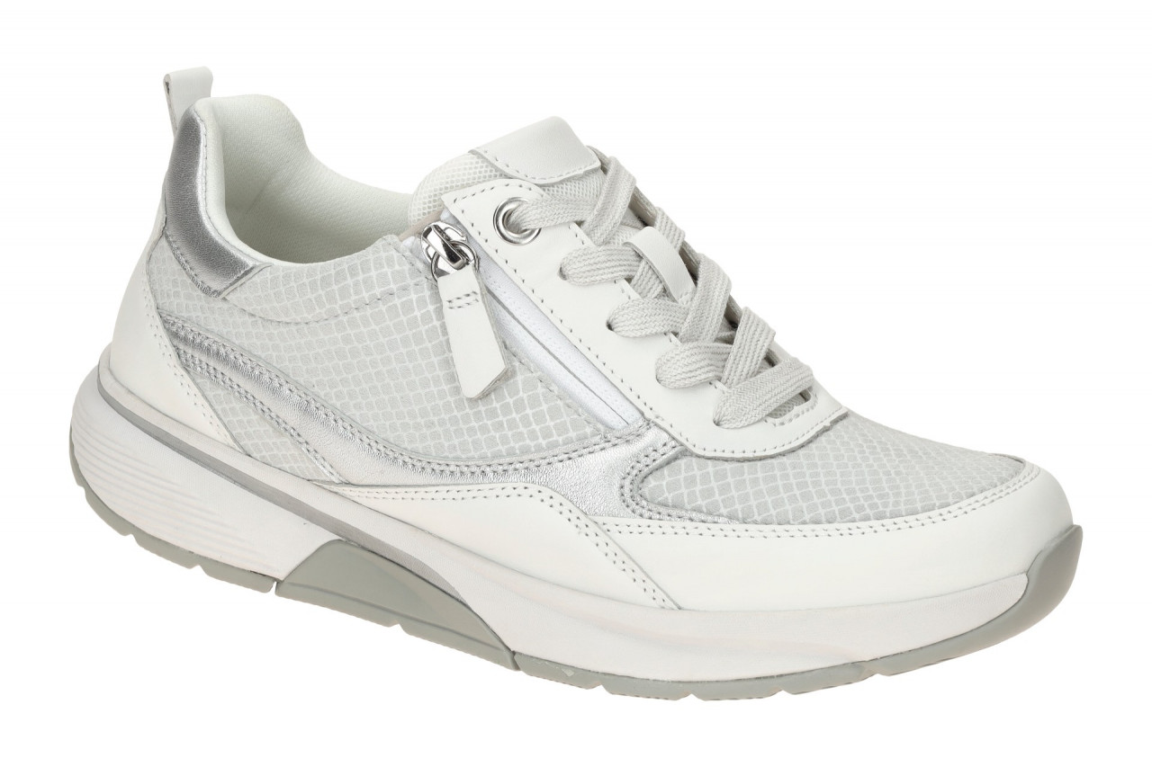 Gabor 66.877.60 ROLLINGSOFT Damenschuhe wei?/silber bequeme Halbschuhe 1 Gabor 66.877.60 ROLLINGSOFT Damenschuhe wei?/silber bequeme Halbschuhe